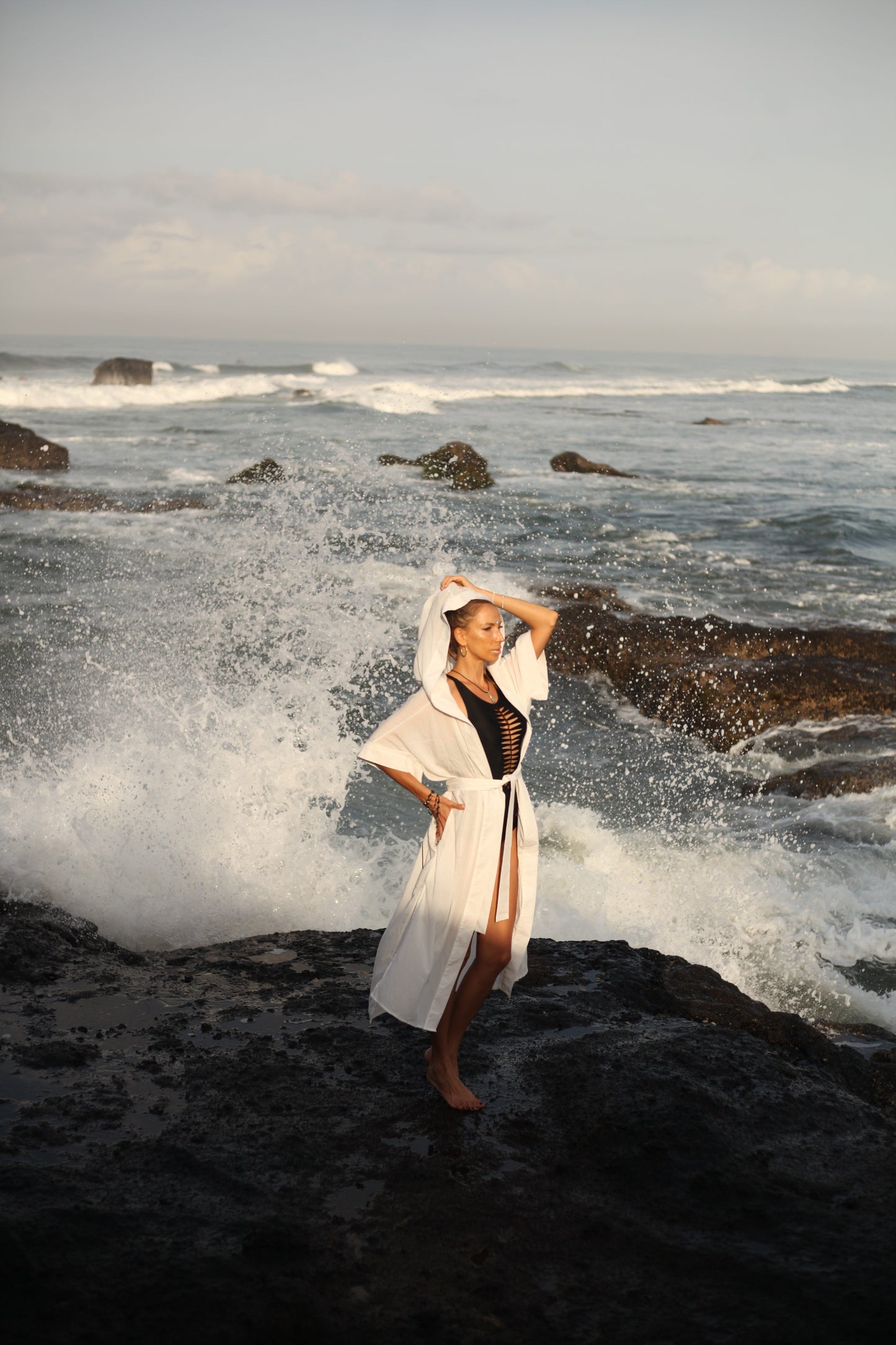 Wandering Monk Kimono | White | Her